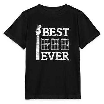 Best Dad Ever Shirt DAD Akkord Gitarrist Vatertag - Stanley/Stella Kinder T-Shirt MINI CREATOR  - Schwarz - Vorne - Mikhail (115cm)