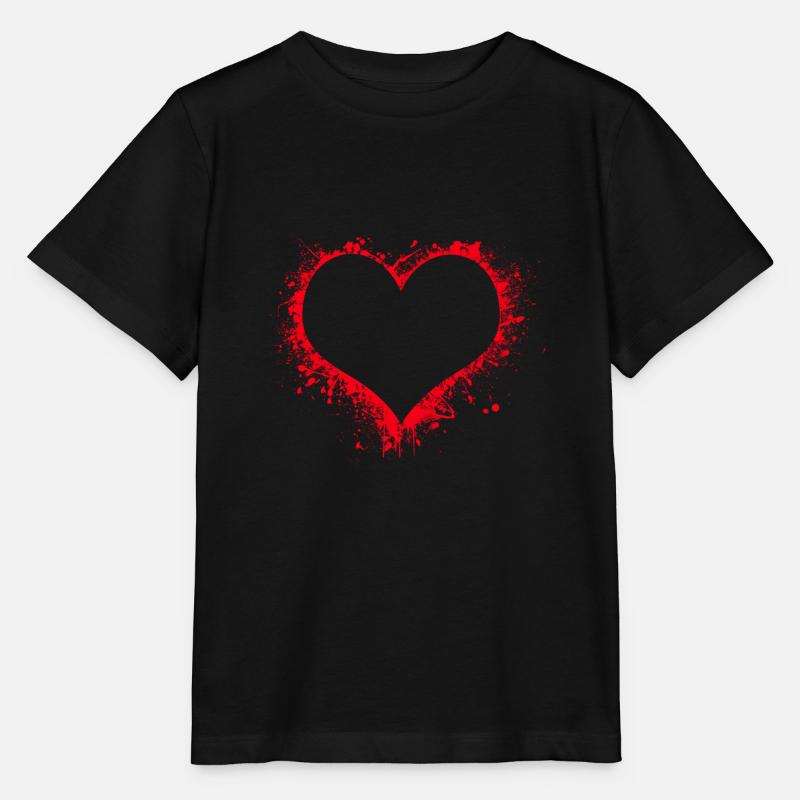 Coeur sanglant - T-shirt bio MINI CREATOR Stanley/Stella Enfant - noir