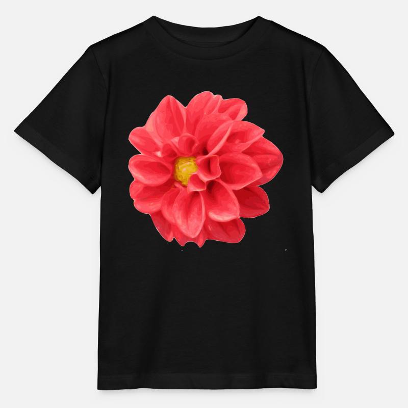 flower - Stanley/Stella MINI CREATOR Kids’ T-Shirt - black