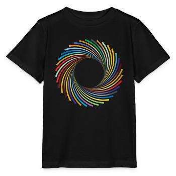 Camera aperture abstract - Stanley/Stella MINI CREATOR Kids’ T-Shirt - black - Front - Mikhail (115cm)