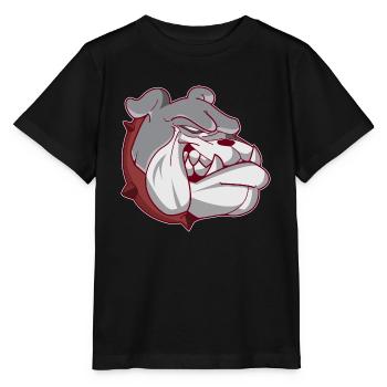 American Bulldog Hundekopf - Stanley/Stella Kinder T-Shirt MINI CREATOR  - Schwarz - Vorne - Mikhail (115cm)