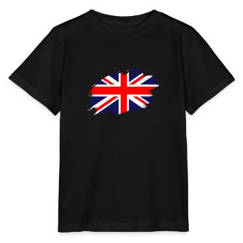 United Kingdom Union Jack Flag Flag Kingdom - Stanley/Stella MINI CREATOR Kids’ T-Shirt - black - Front - Mikhail (115cm)