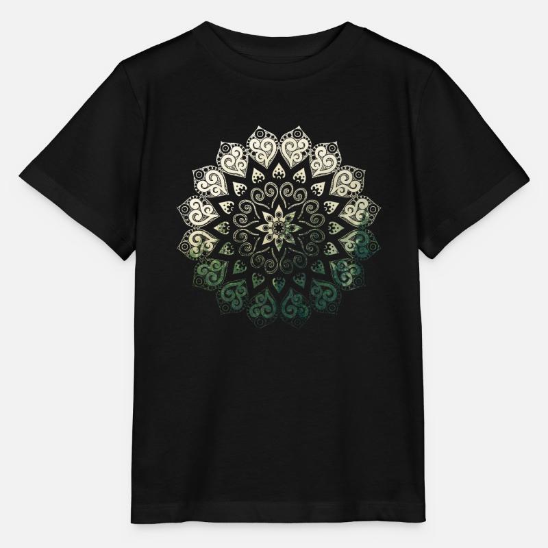 Mandala - T-shirt bio MINI CREATOR Stanley/Stella Enfant - noir