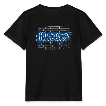 Graffiti de Hambourg - T-shirt bio MINI CREATOR Stanley/Stella Enfant - noir - Devant - Mikhail (115cm)