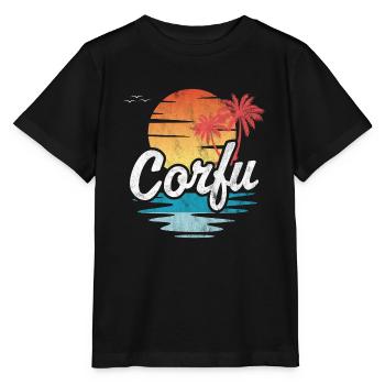 Corfou - T-shirt bio MINI CREATOR Stanley/Stella Enfant - noir - Devant - Mikhail (115cm)