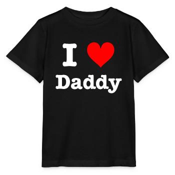 J'aime papa - T-shirt bio MINI CREATOR Stanley/Stella Enfant - noir - Devant - Mikhail (115cm)