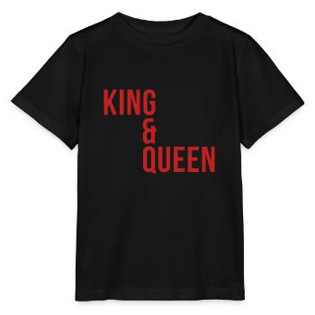 King & Queen - Stanley/Stella MINI CREATOR Kids’ T-Shirt - black - Front - Mikhail (115cm)