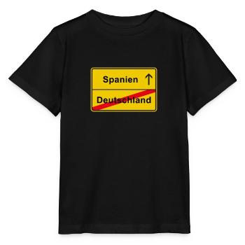 Spanien Auswanderer - Stanley/Stella Kinder T-Shirt MINI CREATOR  - Schwarz - Vorne - Mikhail (115cm)
