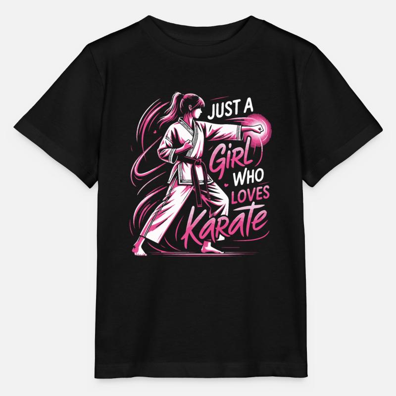 Karate Karatekämpfer Kampfkunst - Stanley/Stella Kinder T-Shirt MINI CREATOR  - Schwarz