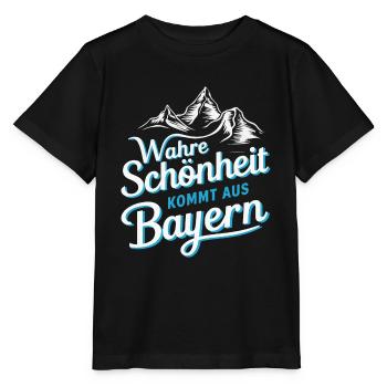 Freistaat Bayern Bayrisch - Stanley/Stella Kinder T-Shirt MINI CREATOR  - Schwarz - Vorne - Mikhail (115cm)