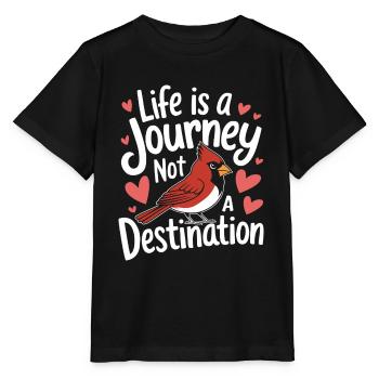 Cardinal Rouge Cardinal Vogel Rouge Cardinal - T-shirt bio MINI CREATOR Stanley/Stella Enfant - noir - Devant - Mikhail (115cm)