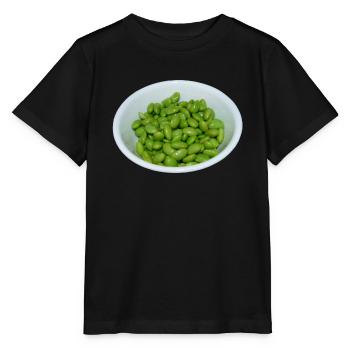 soybeans soja bohnen veggie - Stanley/Stella Kinder T-Shirt MINI CREATOR  - Schwarz - Vorne - Mikhail (115cm)