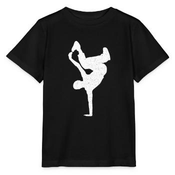 Breakdance Bboy Bgirl HipHop - Stanley/Stella Kinder T-Shirt MINI CREATOR  - Schwarz - Vorne - Mikhail (115cm)