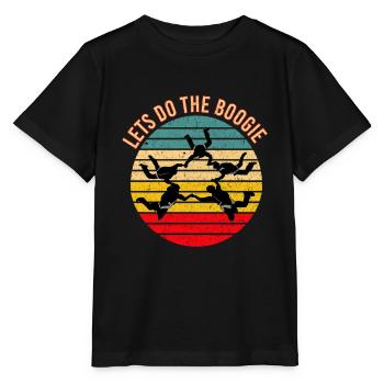Parachutiste Skydiver Boogie - T-shirt bio MINI CREATOR Stanley/Stella Enfant - noir - Devant - Mikhail (115cm)
