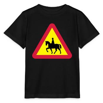 Avertissement de cheval - T-shirt bio MINI CREATOR Stanley/Stella Enfant - noir - Devant - Mikhail (115cm)