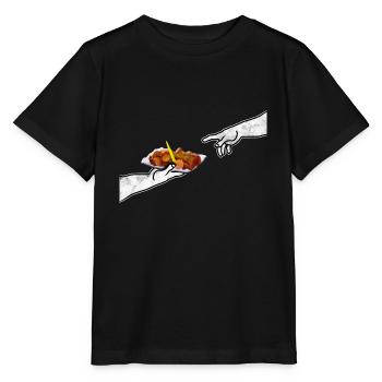 Die Göttliche Currywurst - Stanley/Stella Kinder T-Shirt MINI CREATOR  - Schwarz - Vorne - Mikhail (115cm)
