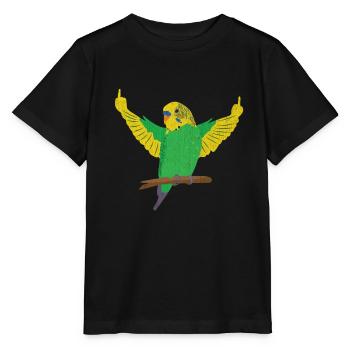Tique de la vague de perruche des Canaries - T-shirt bio MINI CREATOR Stanley/Stella Enfant - noir - Devant - Mikhail (115cm)