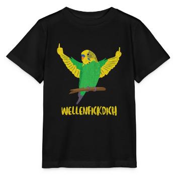 Tique de la vague de perruche des Canaries - T-shirt bio MINI CREATOR Stanley/Stella Enfant - noir - Devant - Mikhail (115cm)