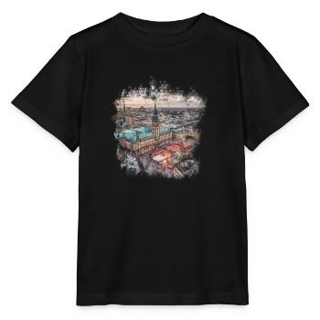 Hamburg - Stanley/Stella Kinder T-Shirt MINI CREATOR  - Schwarz - Vorne - Mikhail (115cm)