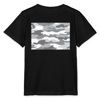 camouflage de neige - T-shirt bio MINI CREATOR Stanley/Stella Enfant - noir - Devant - Mikhail (115cm)