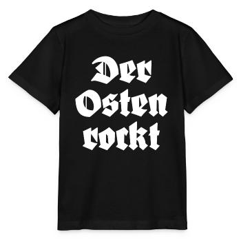 Der Osten Rockt Ostdeutschland - Stanley/Stella Kinder T-Shirt MINI CREATOR  - Schwarz - Vorne - Mikhail (115cm)