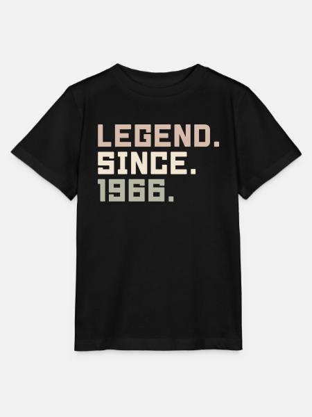 Legenden wurden im 1966 geboren Geschenkideen 1966 - Stanley/Stella Kinder T-Shirt MINI CREATOR - Schwarz