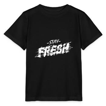 Stay Fresh - Stay fresh and relaxed - Stanley/Stella MINI CREATOR Kids’ T-Shirt - black - Front - Mikhail (115cm)
