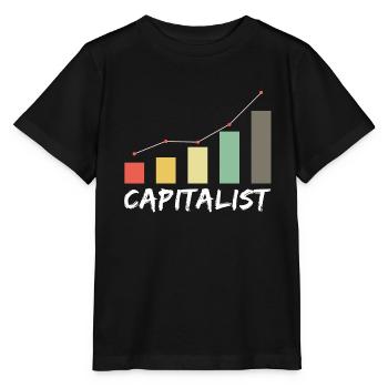 Capitalist - Kapitalist Geld Money Börse Exchange - Stanley/Stella MINI CREATOR Kids’ T-Shirt - black - Front - Mikhail (115cm)