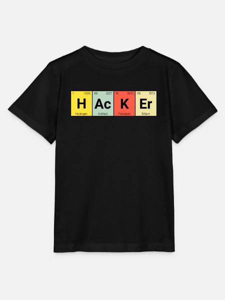 Hacker - Stanley/Stella Kinder T-Shirt MINI CREATOR - Schwarz