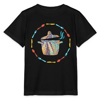 topf e 120 - Stanley/Stella Kinder T-Shirt MINI CREATOR  - Schwarz - Vorne - Mikhail (115cm)