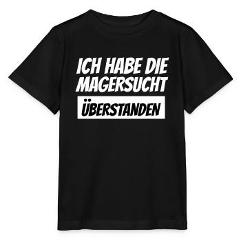ich habe die Magersucht überstanden - Stanley/Stella Kinder T-Shirt MINI CREATOR  - Schwarz - Vorne - Mikhail (115cm)