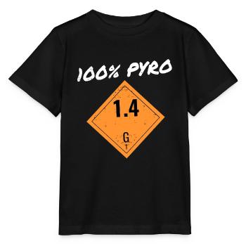 Pyro Silvester Feuerwerk - Stanley/Stella Kinder T-Shirt MINI CREATOR  - Schwarz - Vorne - Mikhail (115cm)