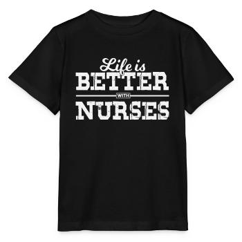 Nurse Doctor Hospital Krankenschwester - Stanley/Stella Kinder T-Shirt MINI CREATOR  - Schwarz - Vorne - Mikhail (115cm)
