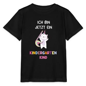 Ich bin jetzt ein Kindergarten Kind - Kita Start - Stanley/Stella Kinder T-Shirt MINI CREATOR  - Schwarz - Vorne - Mikhail (115cm)