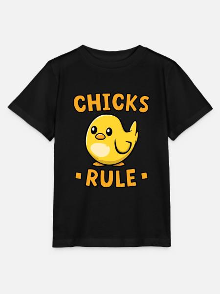 Küken Regel - Stanley/Stella Kinder T-Shirt MINI CREATOR - Schwarz