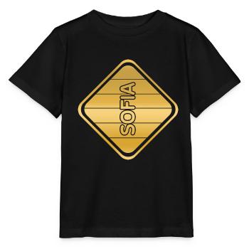Cadeau pour Sofia - T-shirt bio MINI CREATOR Stanley/Stella Enfant - noir - Devant - Mikhail (115cm)