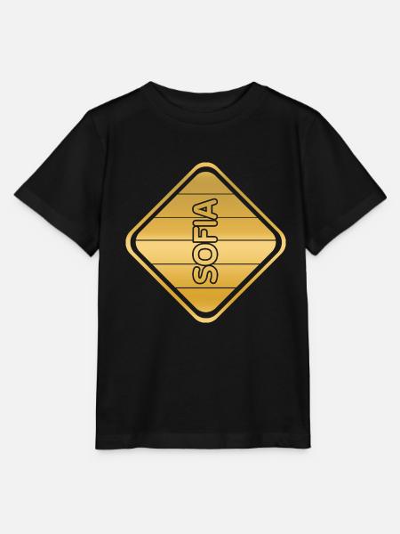Geschenk für Sofia - Stanley/Stella Kinder T-Shirt MINI CREATOR - Schwarz