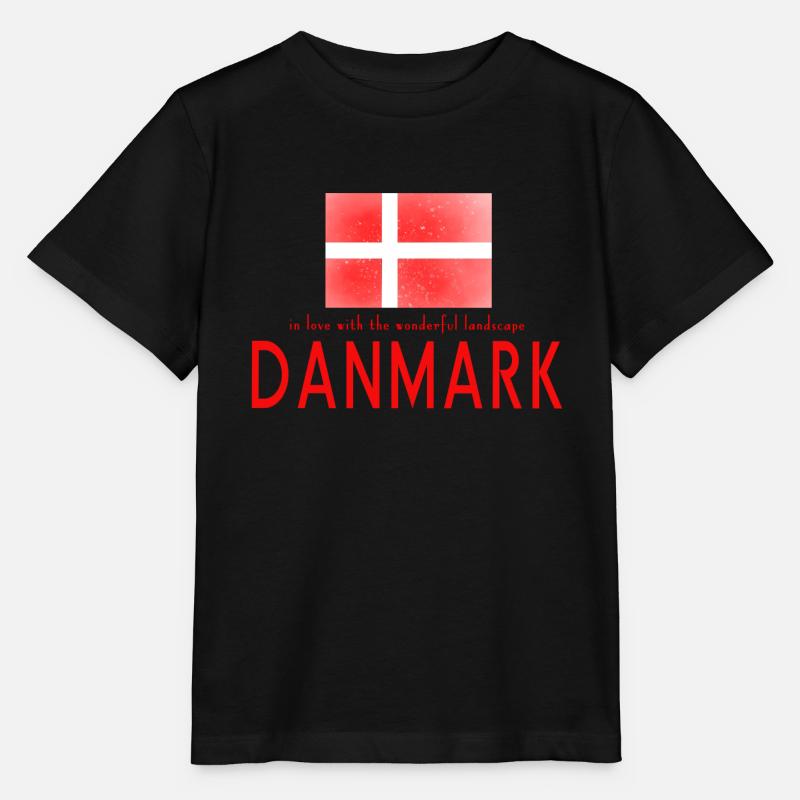 Danmark Dänemark - Stanley/Stella Kinder T-Shirt MINI CREATOR  - Schwarz