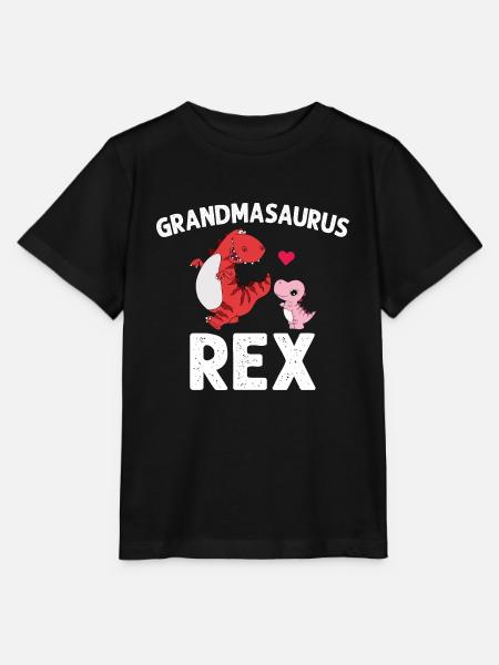 Oma Grandmasaurus Rex - Stanley/Stella Kinder T-Shirt MINI CREATOR  - Schwarz