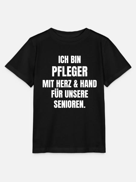 Pfleger mit Herz und Hand für unsere Senioren - Stanley/Stella Kinder T-Shirt MINI CREATOR  - Schwarz