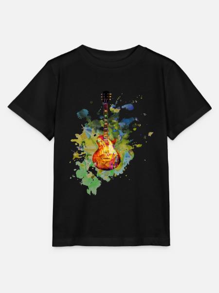 Gitarre E-Gitarre Verstärker Les Paul Geschenk - Stanley/Stella Kinder T-Shirt MINI CREATOR - Schwarz