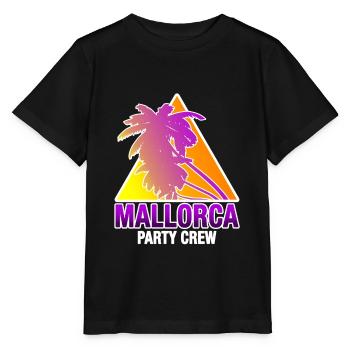 Mallorca Party Crew Insel Spanien Urlaub Ferien - Stanley/Stella Kinder T-Shirt MINI CREATOR  - Schwarz - Vorne - Mikhail (115cm)