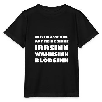 ich verlasse mich auf meine sinne - Stanley/Stella Kinder T-Shirt MINI CREATOR  - Schwarz - Vorne - Mikhail (115cm)