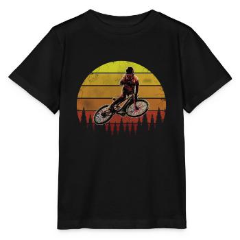 Mountain bike MTB Mountain biker Mountain biker - Stanley/Stella MINI CREATOR Kids’ T-Shirt - black - Front - Mikhail (115cm)