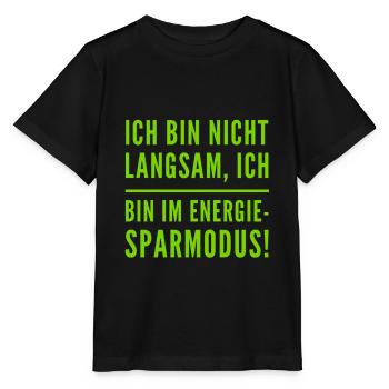 ich bin nicht langsam - Stanley/Stella Kinder T-Shirt MINI CREATOR  - Schwarz - Vorne - Mikhail (115cm)