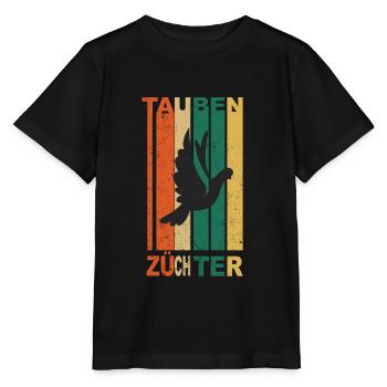 Tauben Züchter - Stanley/Stella Kinder T-Shirt MINI CREATOR  - Schwarz - Vorne - Mikhail (115cm)