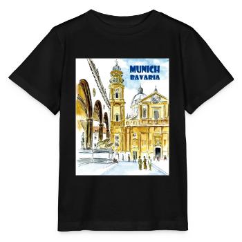 Munich Bavaria - Stanley/Stella MINI CREATOR Kids’ T-Shirt - black - Front - Mikhail (115cm)