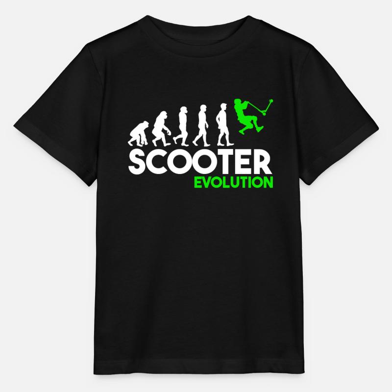 Scooter Evolution Stunt Scooter Jungen Tretroller - Stanley/Stella Kinder T-Shirt MINI CREATOR  - Schwarz