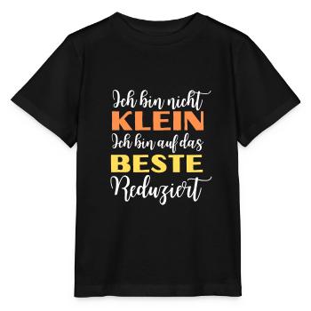ich bin nicht klein, ich bin auf das beste - Stanley/Stella Kinder T-Shirt MINI CREATOR  - Schwarz - Vorne - Mikhail (115cm)