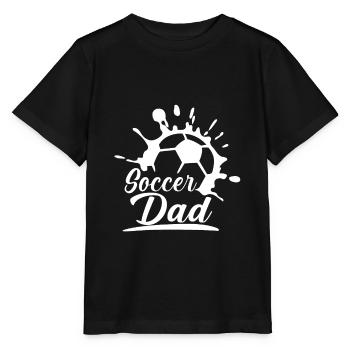 THE SOCCER DAD, Soccer Dad Gift, Proud Soccer Dad - Stanley/Stella MINI CREATOR Kids’ T-Shirt - black - Front - Mikhail (115cm)